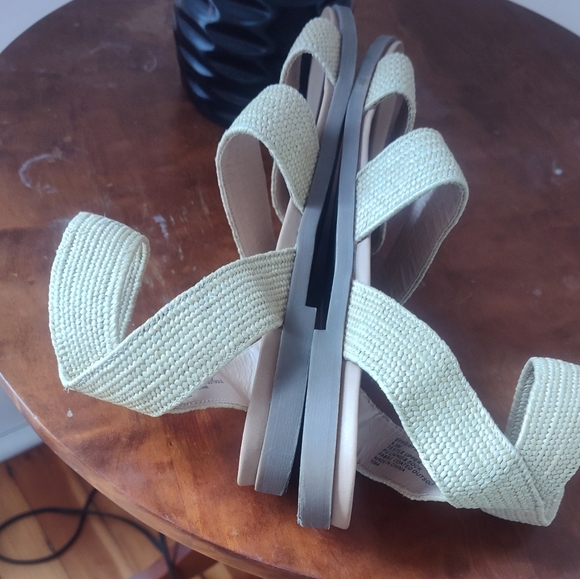 Steve Madden Effie Raffia Flat Sandal - Picture 3 of 5